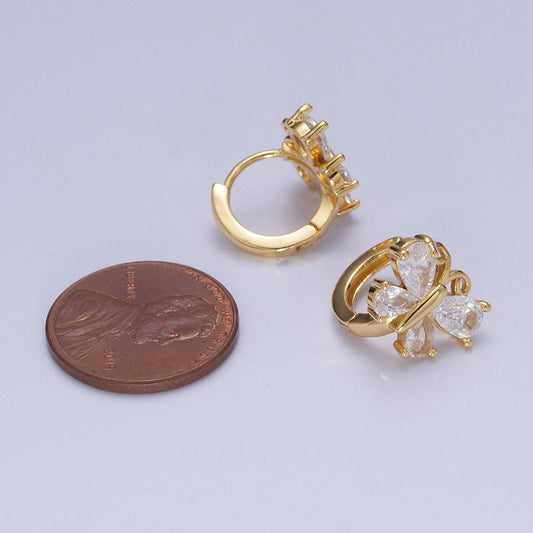 Gold Butterfly Earrings