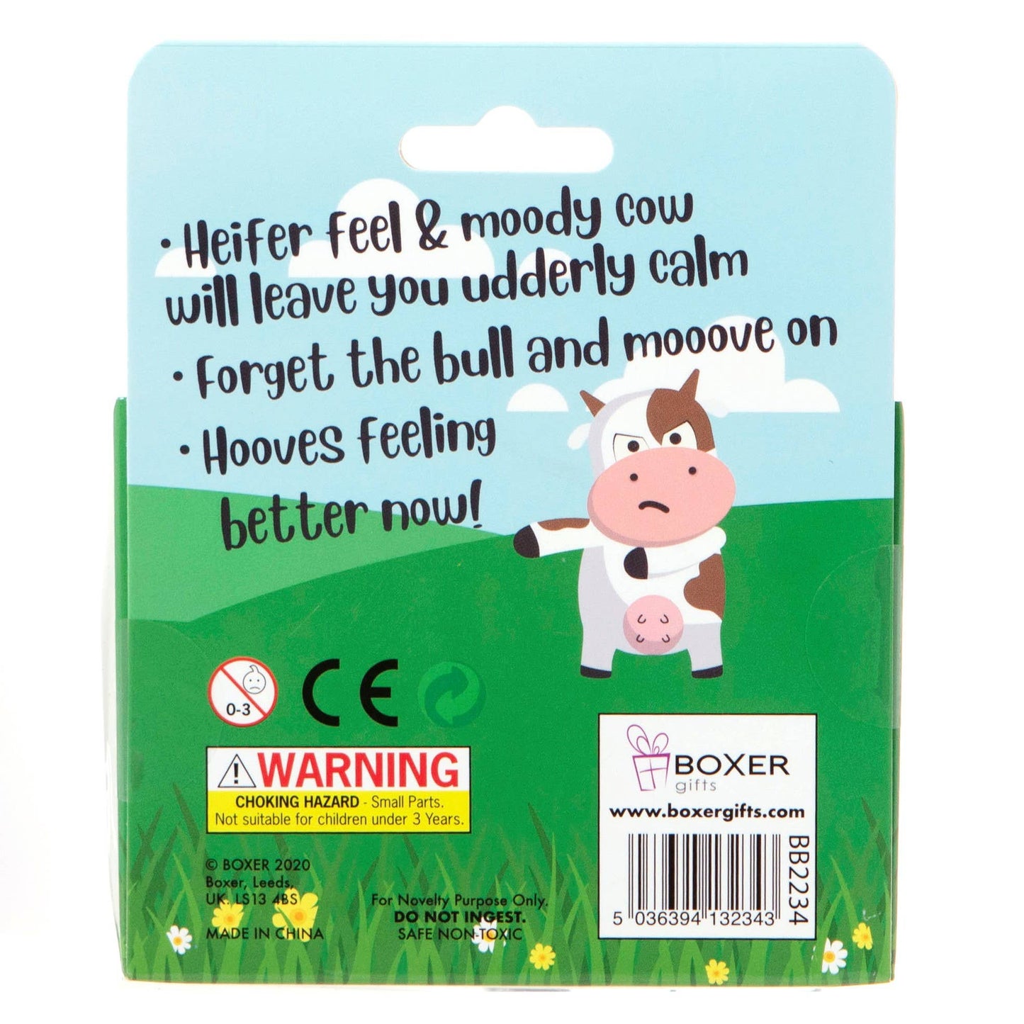 Squishy Stress Toy - Moody Cow - Novelty Fidget Squishies