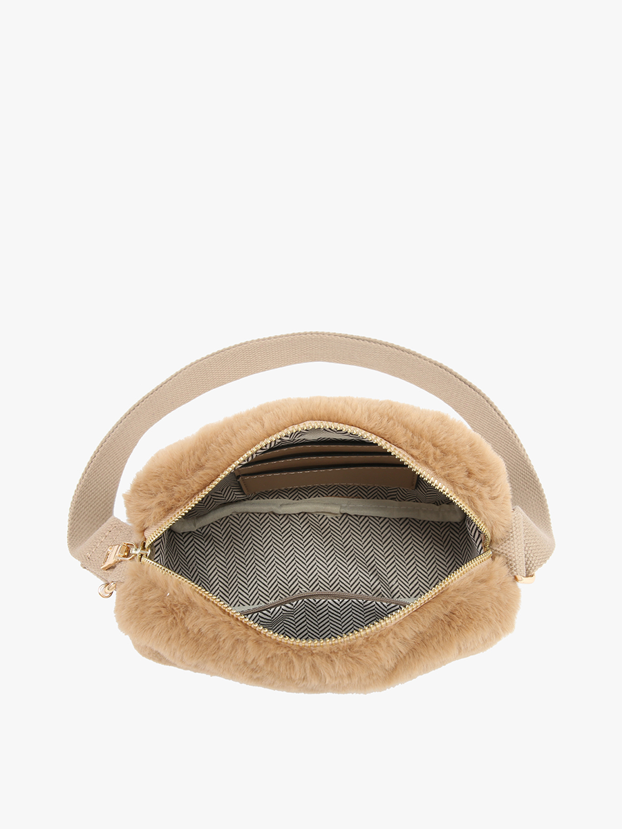 Geneva Faux Fur Belt Bag