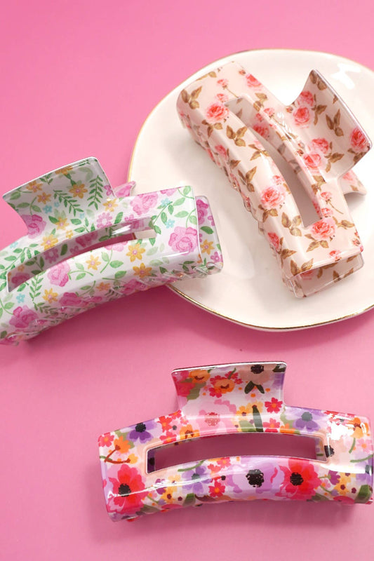 FLORAL CLAW CLIPS