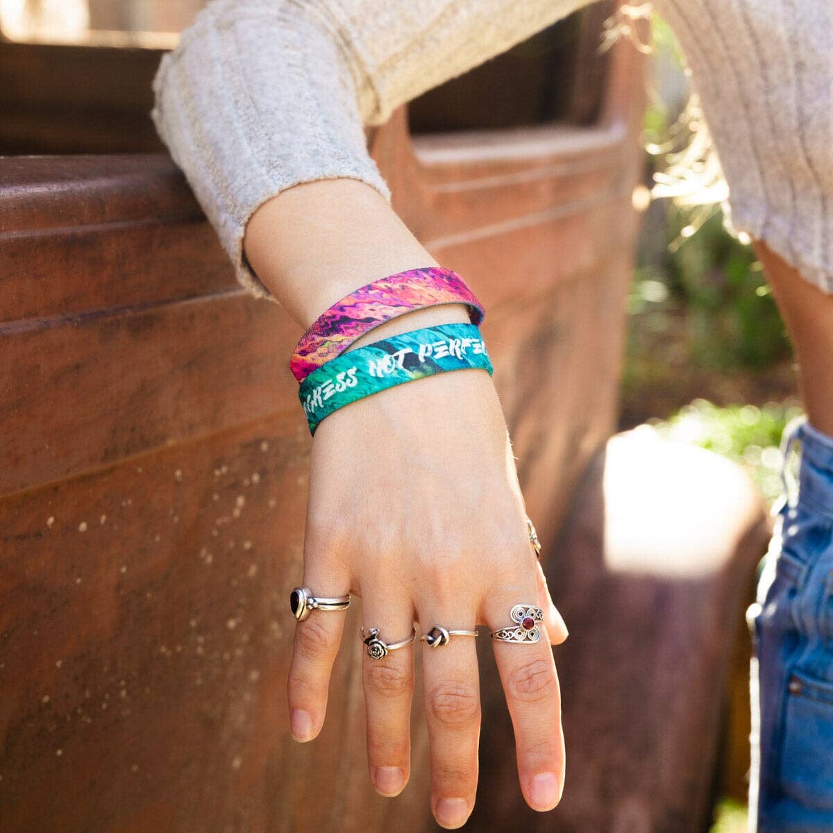 Progress Not Perfection V2 Elastic Bracelet