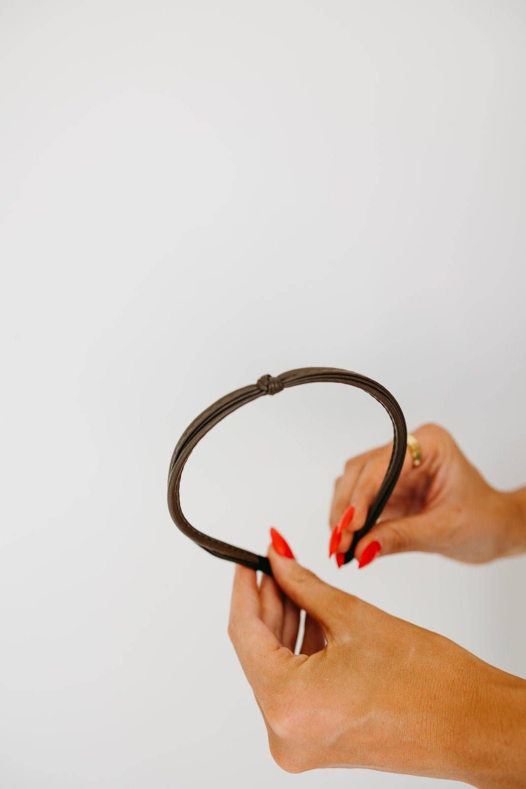 Leather Knot Headband