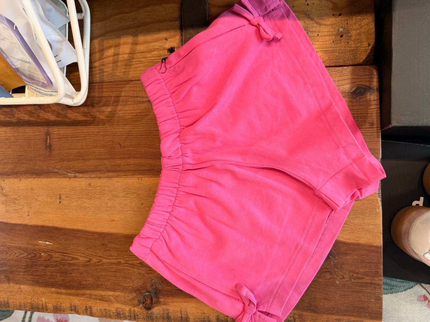 Pink Side Bow Shorts