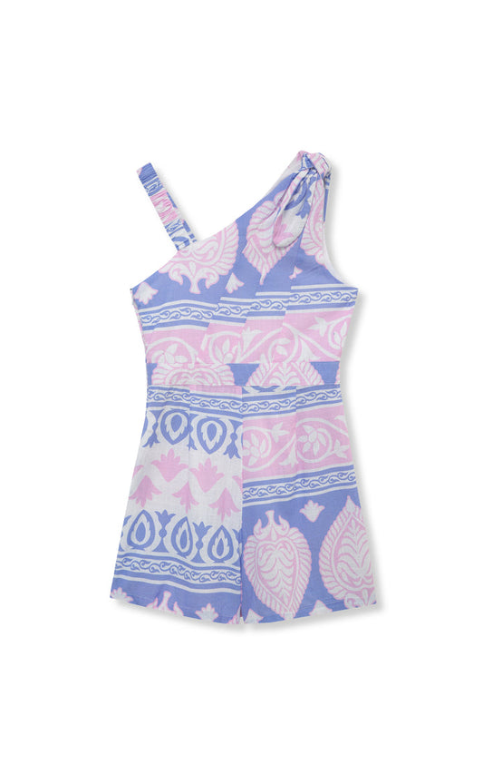 Asymmetrical Tie Romper