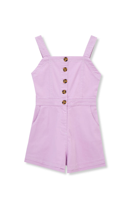 button front romper