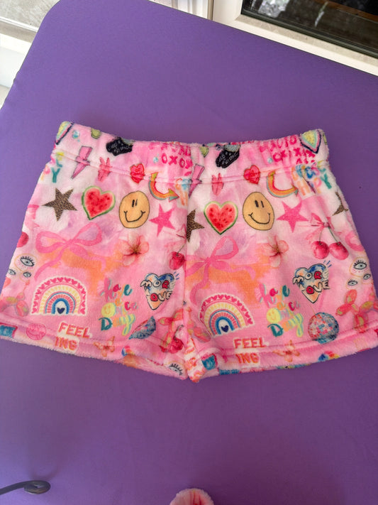 Plush Happy Collage Shorts