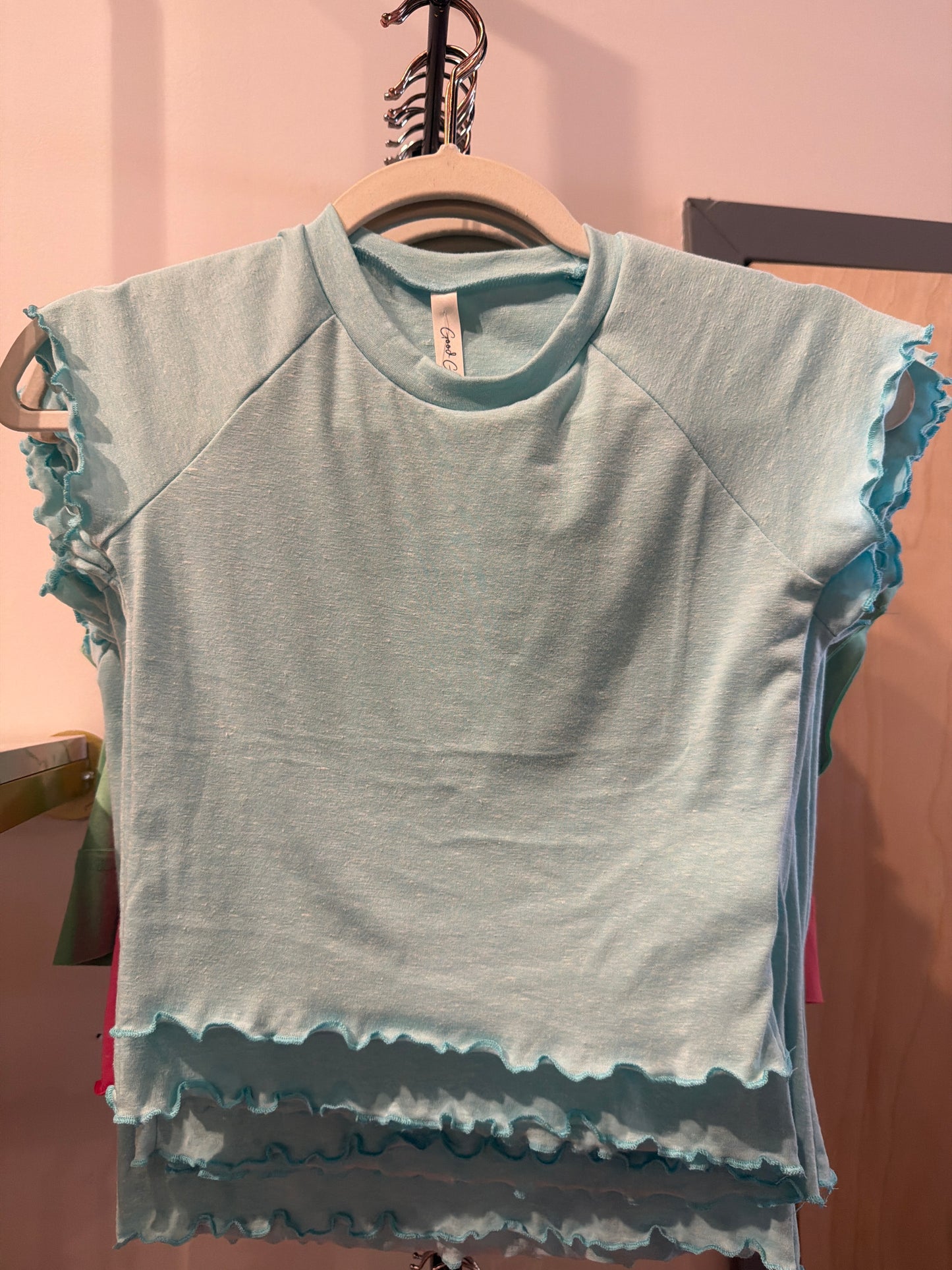 Raglan Cap Sleeve Top