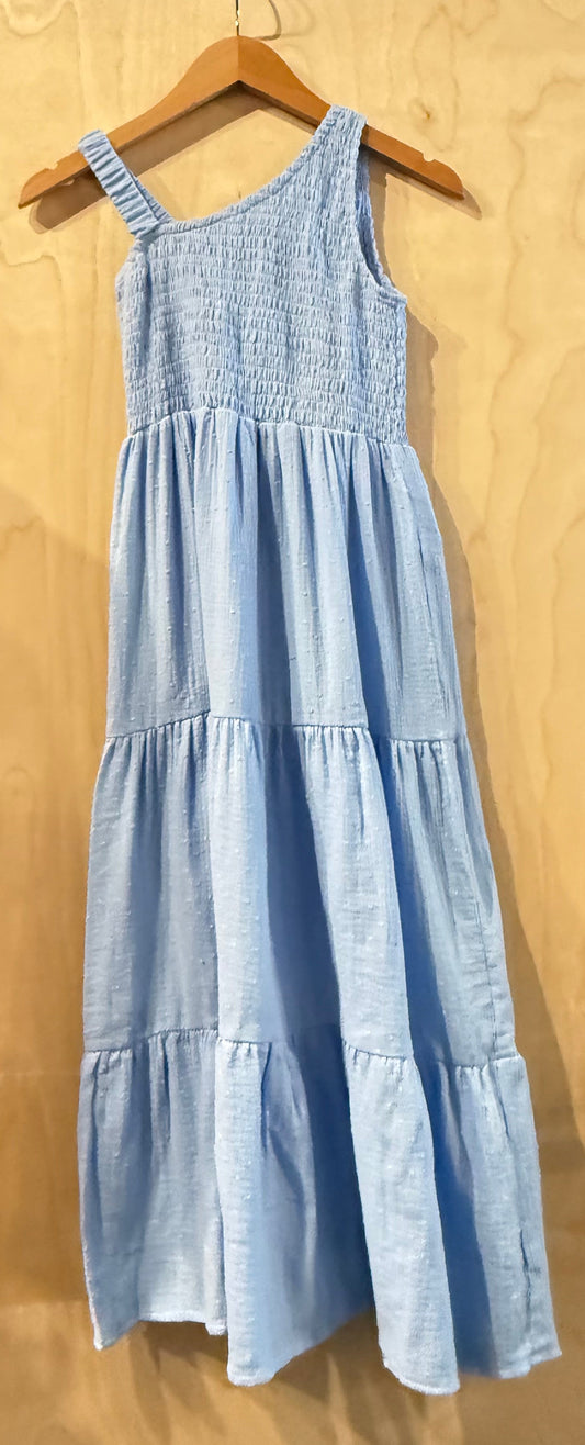 Delaney Dress - Blue Bubble