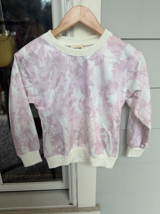 Pink Leaf Camo Sweatshirt