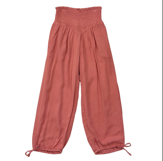 Harem V-Waist Tie Pants