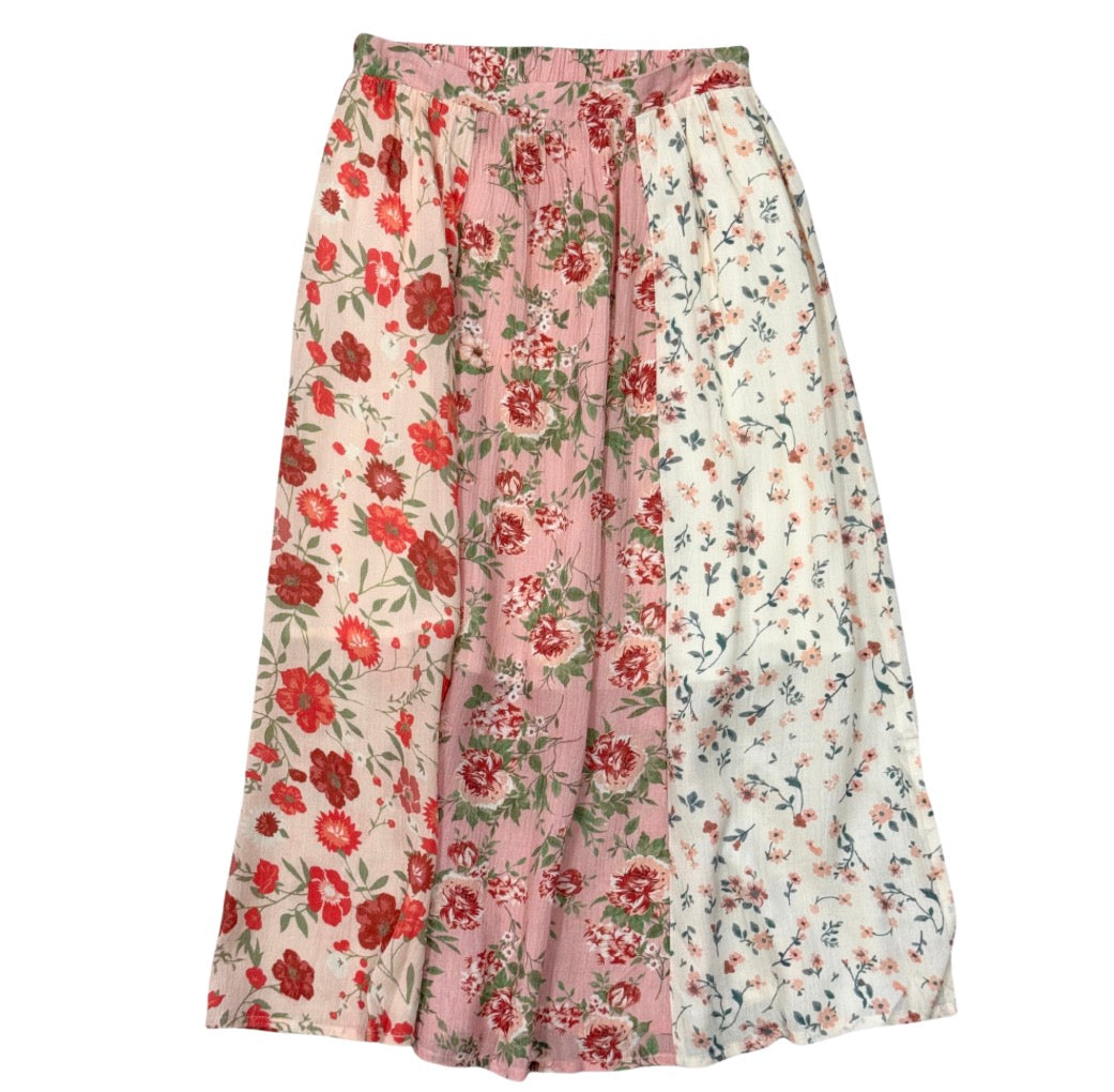 Panel Print Maxi Skirt