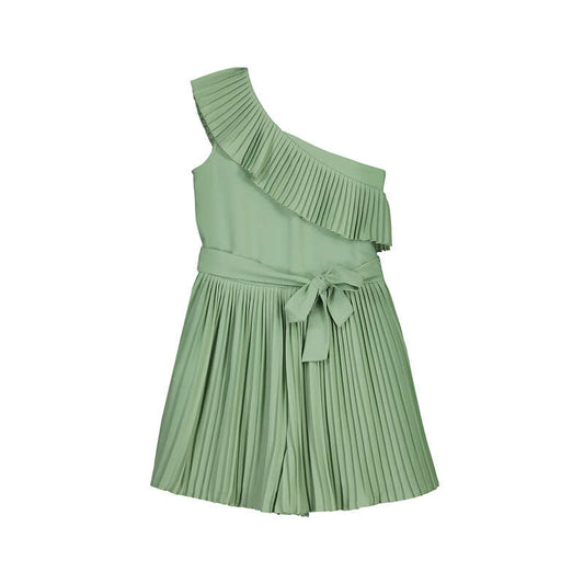 Pleated Short Romper