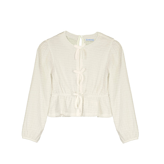 Cream Knit Top