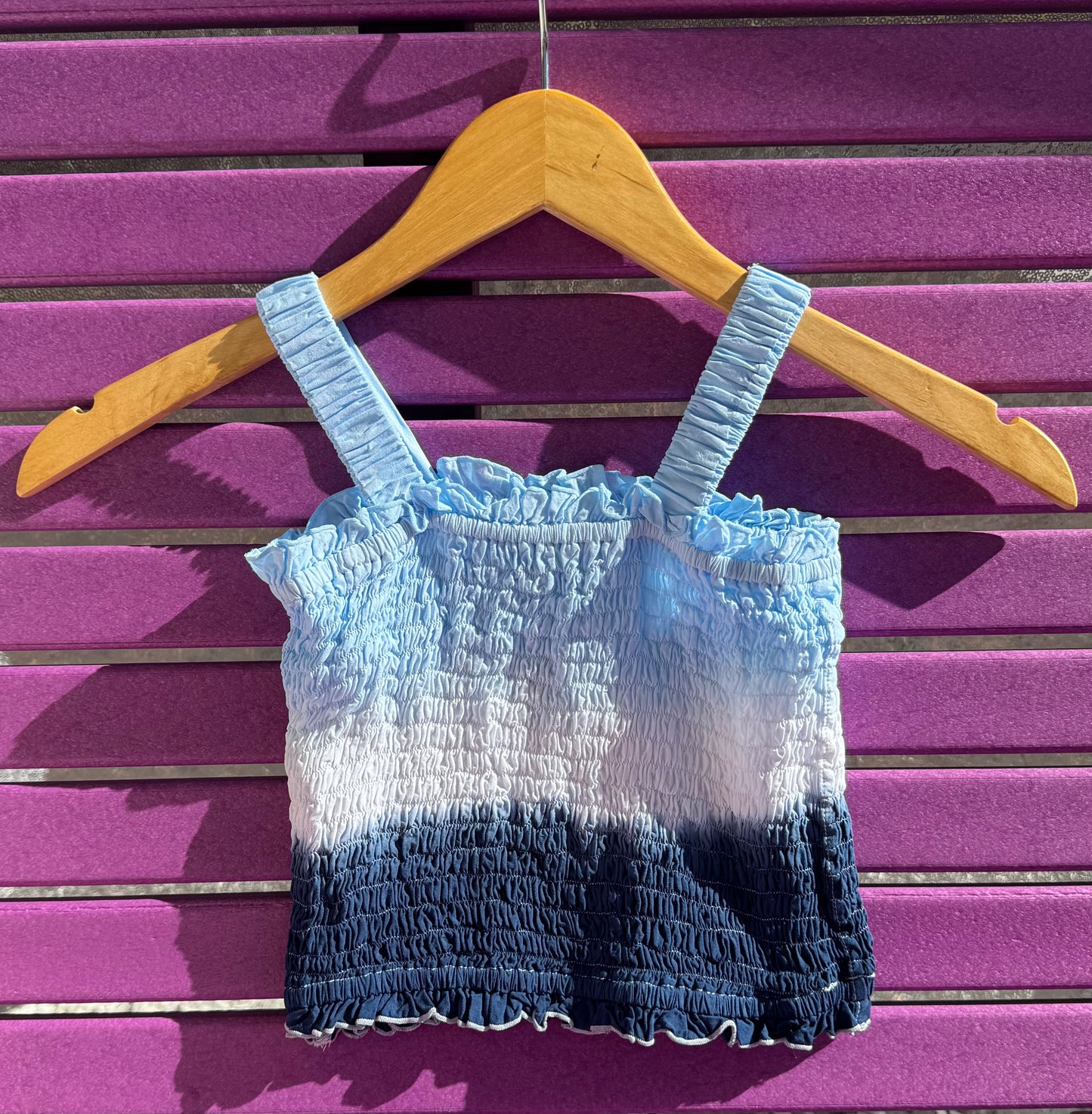 Smock Strap Top Dip Dye