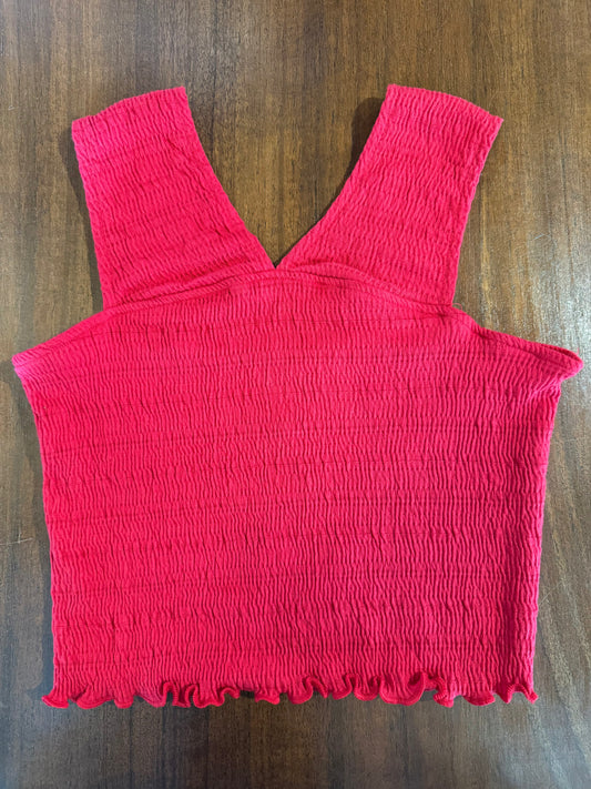 Crinkle Knit Tank Top