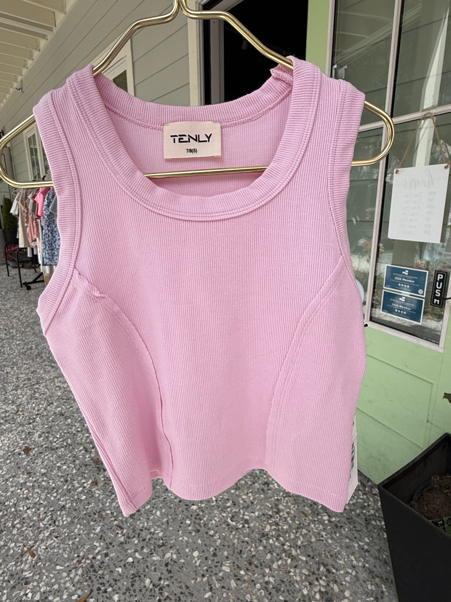 Rib Raw Edge Racer Tank