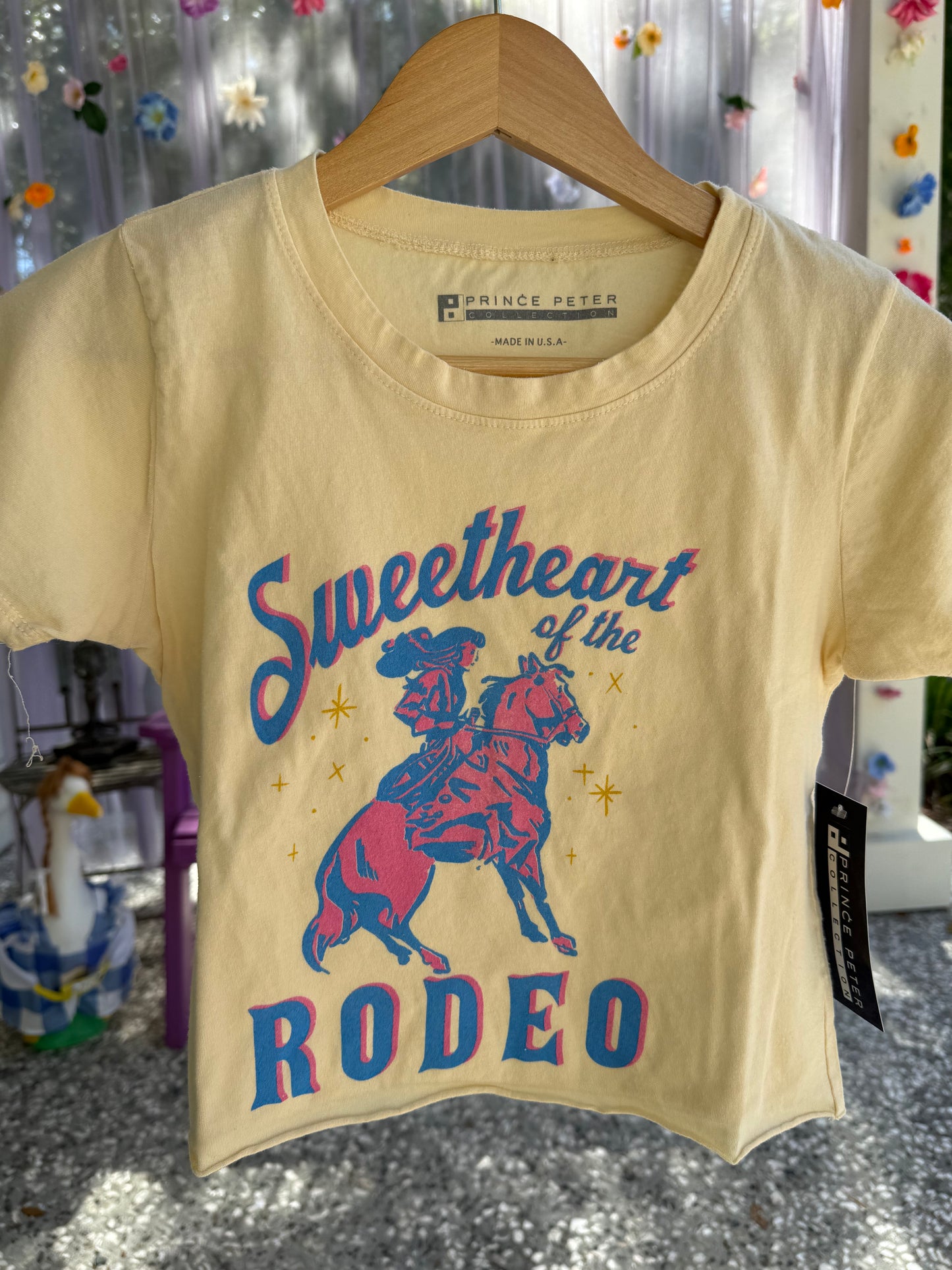 sweetheart of the rodeo crop tee
