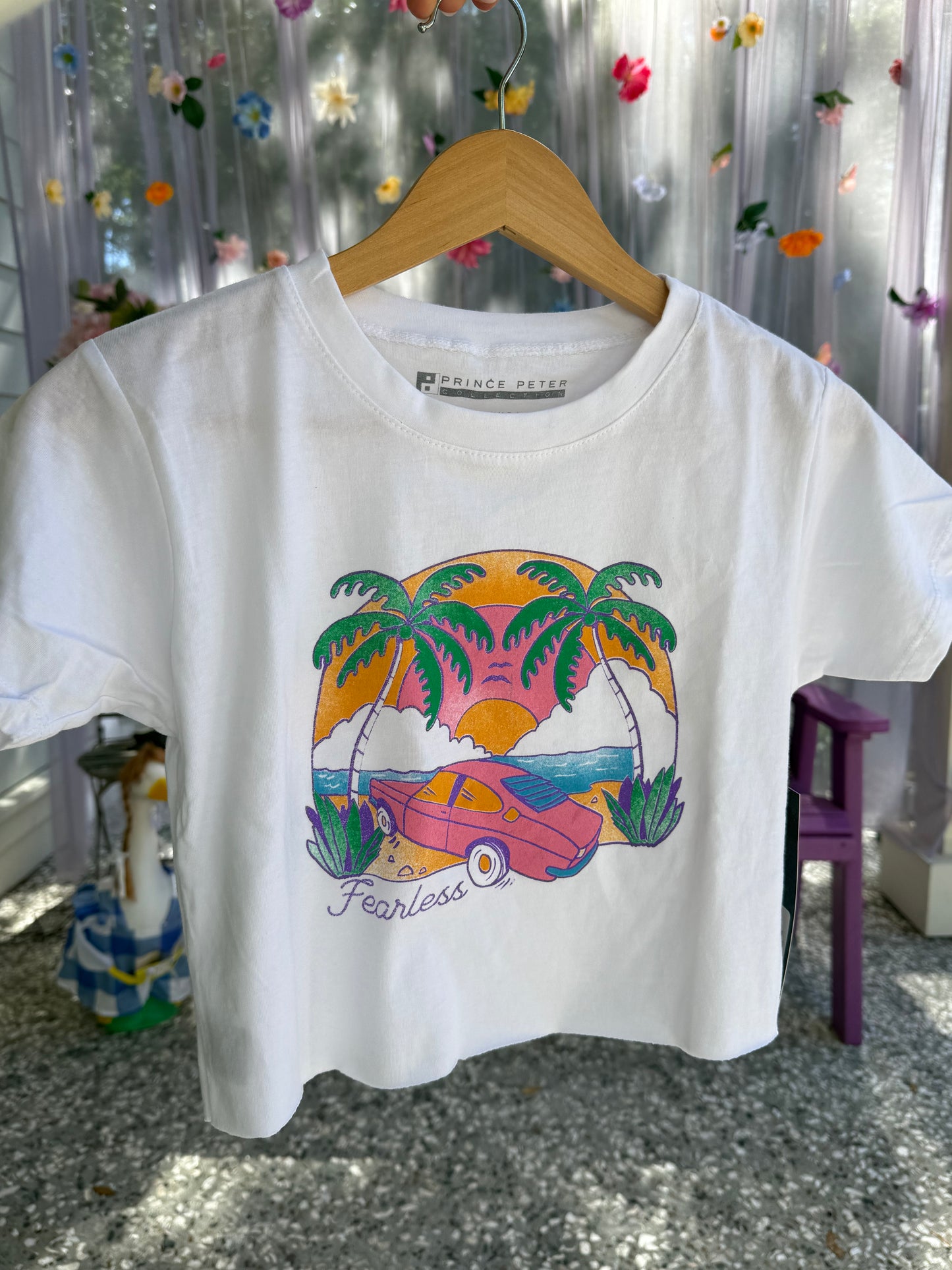 fearless oversized crop tee