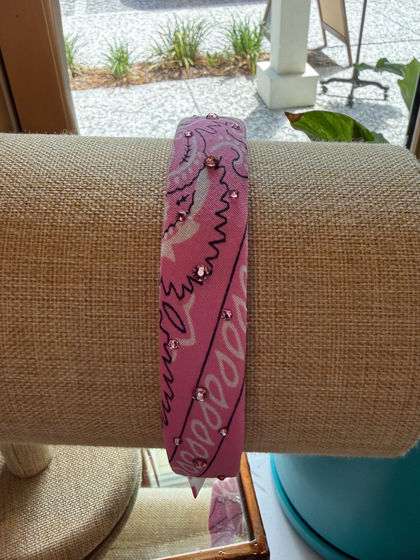 crystallized padded bandanna headband