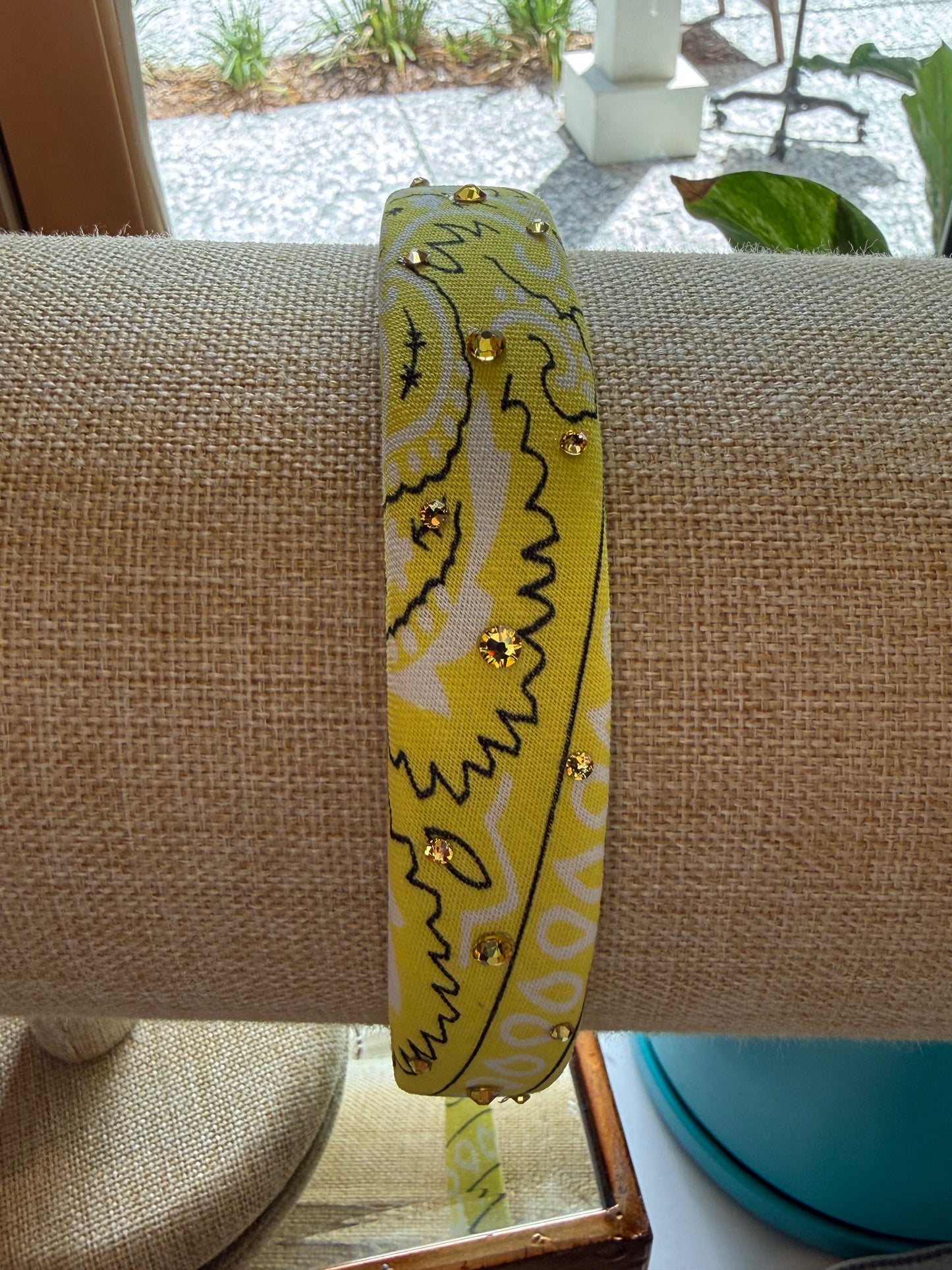 crystallized padded bandanna headband