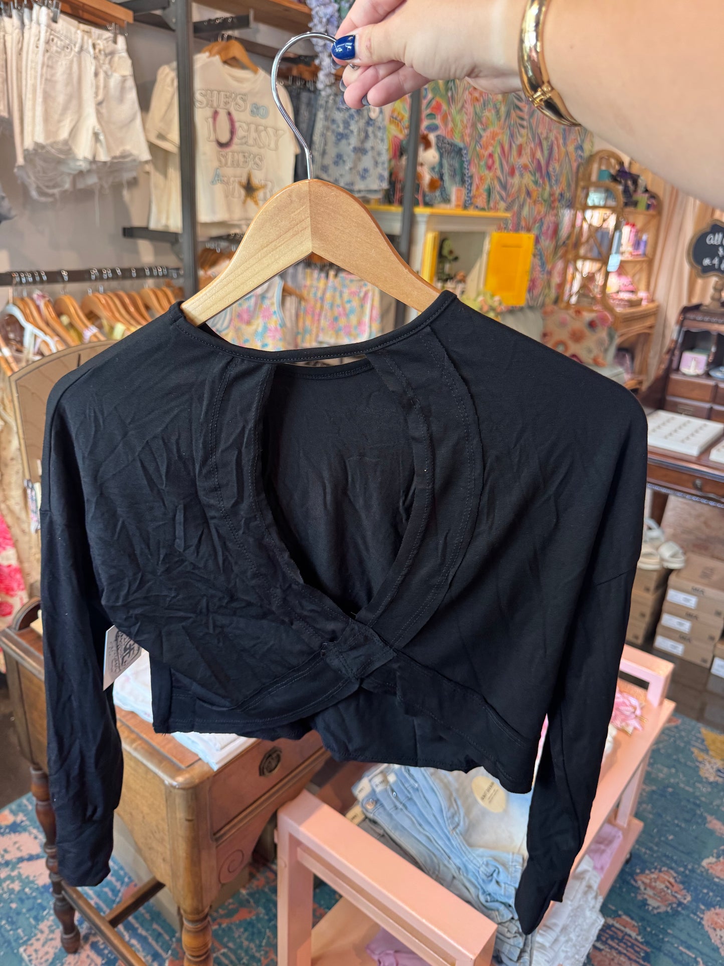 Open back top