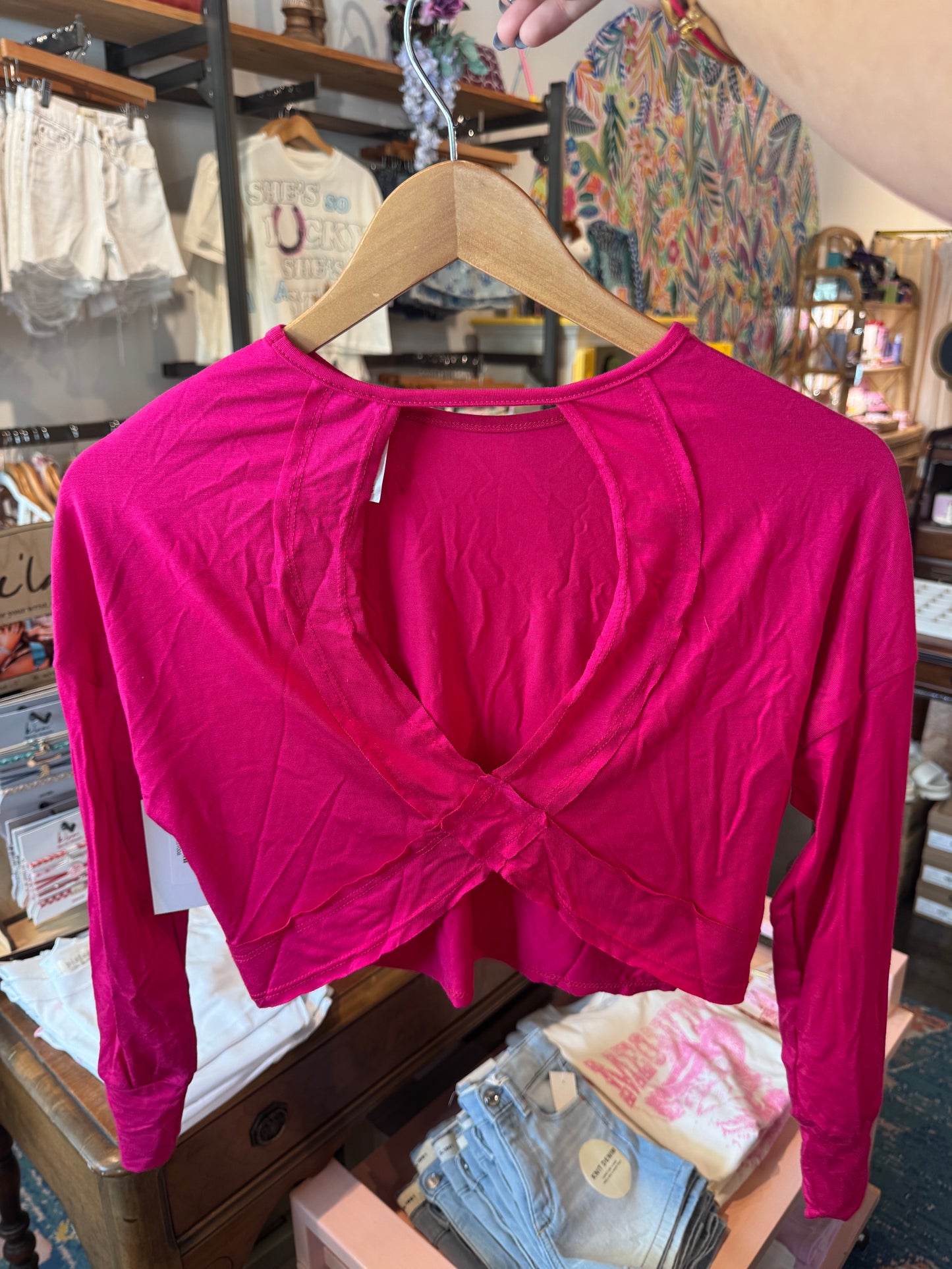 Open back top
