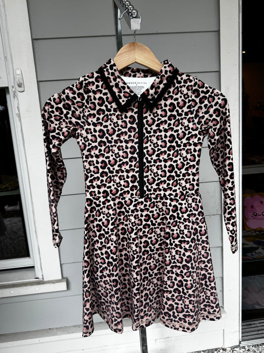 Leopard LS Tennis Dress