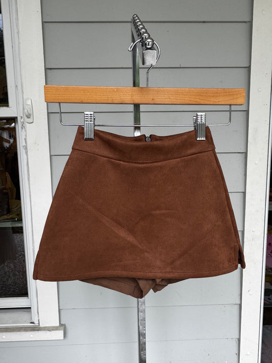 Camel Suede Short