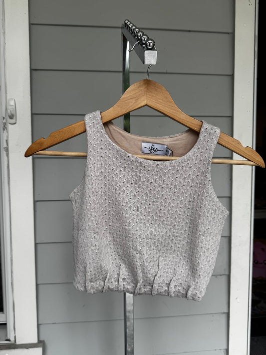 Beige Bubble Top