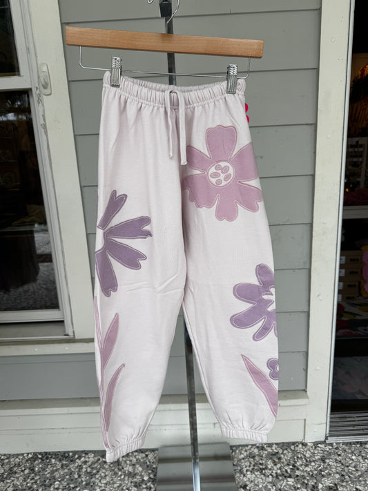 Flower Applique Jogger Pant
