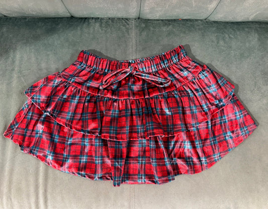 Tartan Ruffle Skirt