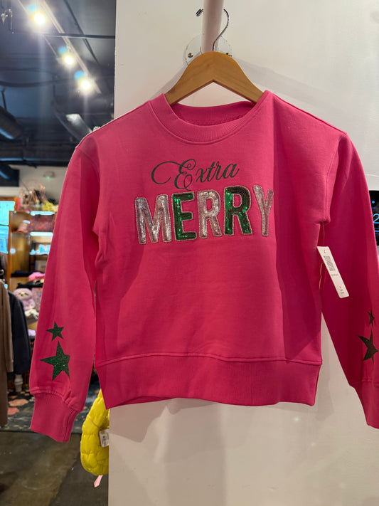 Extra Merry Sequins Sweatshirt