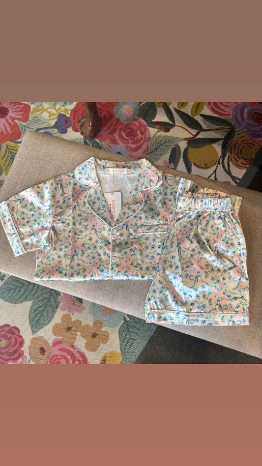 Elegant Floral Pajama Set