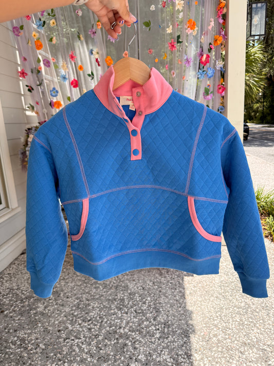 Quilted Contrast Pkt Top