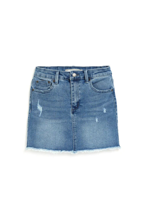 Lisa Mini Fray Hem Skirt