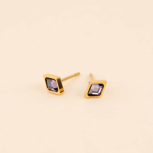 Birthstone Stud Earring