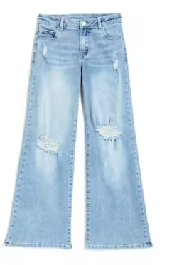 Heart Patch Pocket Wide Leg