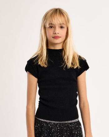 Black Knitted Sweater SS