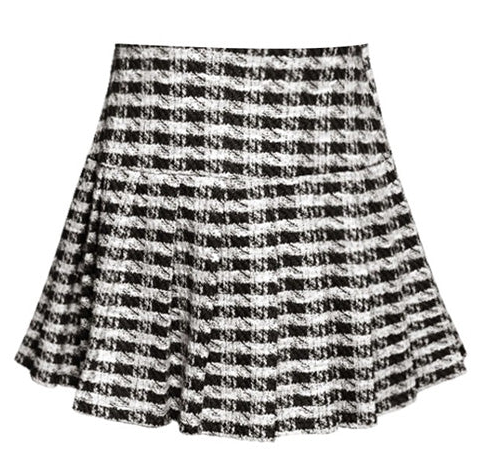 Houndstooth Pleated Skort