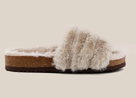 Chloe Mini Fluffy Slide