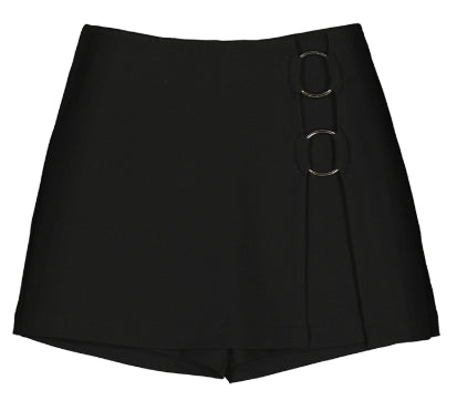 Black Knitted Skort
