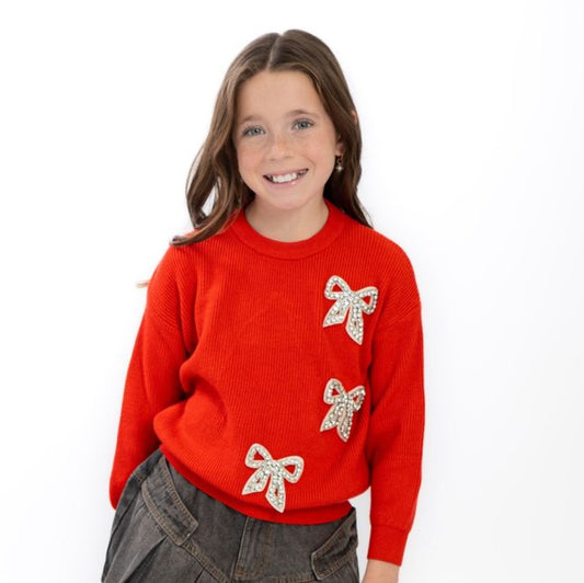 Bow Crew Neck Sweater