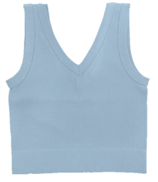 Double V Neck Tank