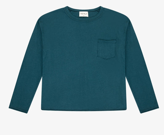 Cotton Jersey Raw Edge L/S