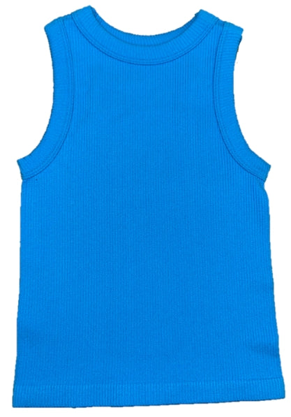 High Neck Ribbed Tank