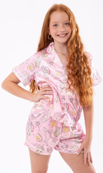Spring Things Silk Pjs