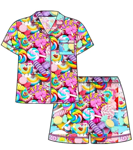 Candy Print Bamboo Pjs