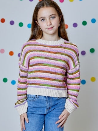 Natural Brown Combo Sweater
