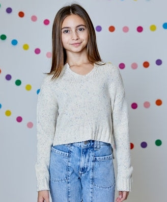 Tan Suede Combo Sweater