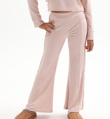 Hacci Rib Exposed Seam Pant